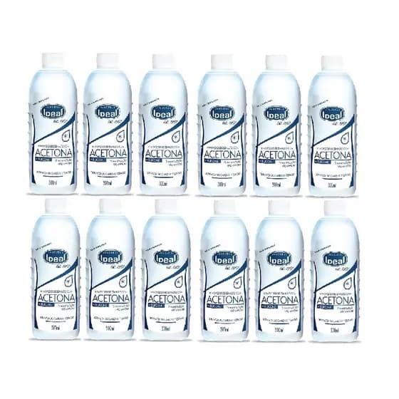 Kit 12 Unidades Ideal 500ml - Original REMOVEDOR DE ESMALTES