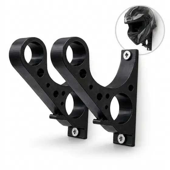 Kit 2/4 Pcs Suporte Capacete Parede Porta Capacete Jaqueta Organizador Resistente