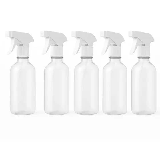 Kit 05 Borrifadores - Frascos PET 500ml com Válvula Gatilho Spray BRANCO R28