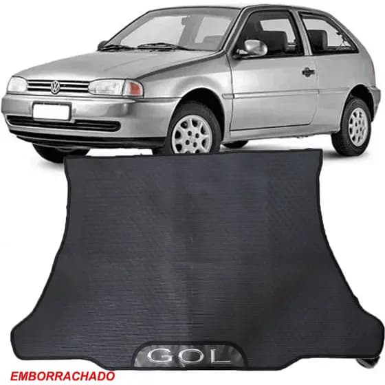 TAPETE EMBORRACHADO PARA PORTA MALA MALAS ESPECIFICO DO CARRO VOLKSWAGEN GOL 95 A 99 G2
