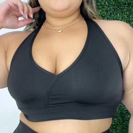Top Fitness Tela Plus Size Top De Academia Suplex