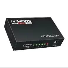 Splitter HDMI 1x4 1080p 3D - Instalação Rápida e Áudio Profissional