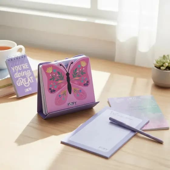 Kit Para Anotacoes Butterfly Spring Fofy