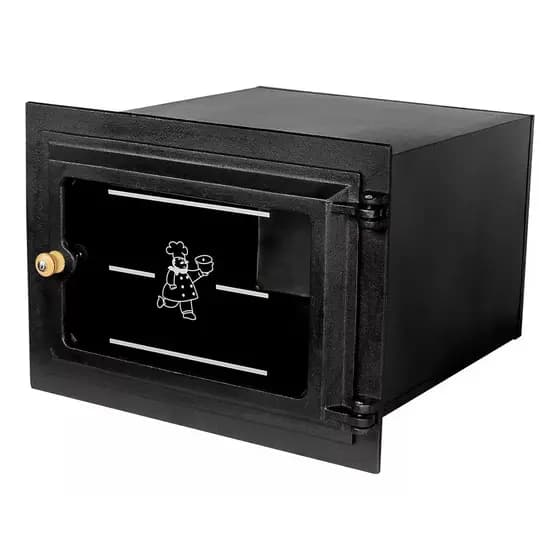 Forno para fogão a lenha Grande Frente de Ferro Fundido e Caixote Aço 0,90mm