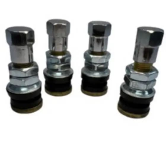 Kit 4 Bicos Para Liga Leve Motocicleta Furo Fino Pneu Sem Câmera