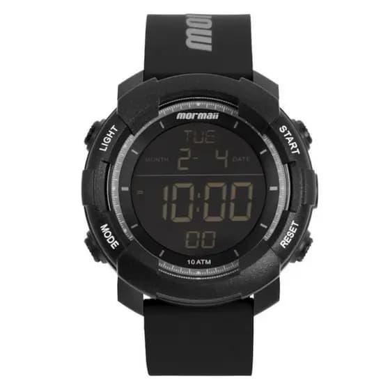 RELÓGIO MORMAII MASCULINO PRETO DIGITAL MO0705AA/8C