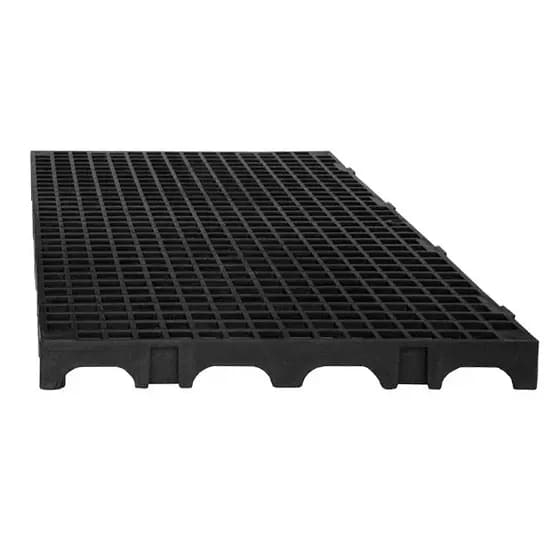 Piso Estrado Palete Deck de Plástico 25x50x2,5, Piso Plástico 25x50x2,5 Preto