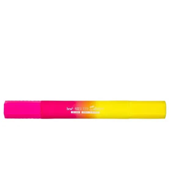 Marca Texto Double infinity - Com Cheiro - BRW - Caneta marca texto infinito - gigante 2 cores