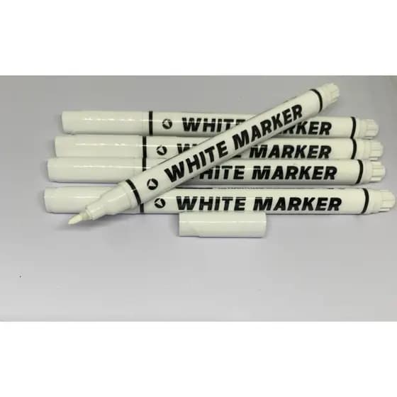 Caneta branca permanente 1.0 - marcador branco - Lettering - livros de colorir - unidade