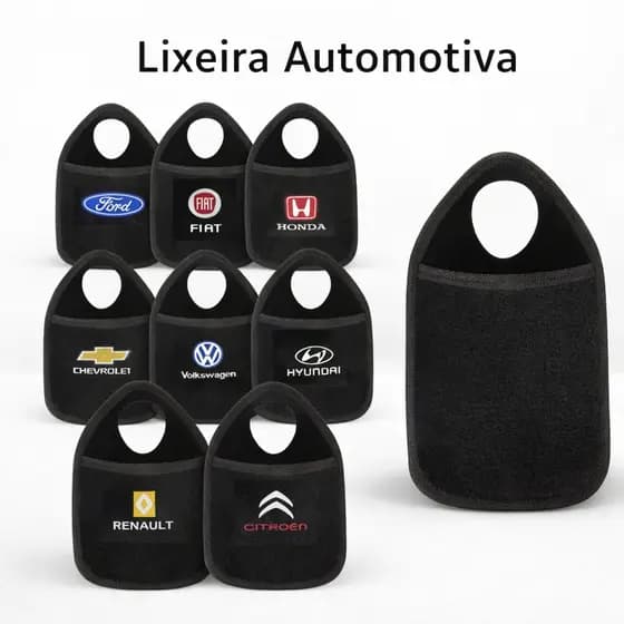 Lixeira Automotiva Porta Lixo Acessório Várias Marcas