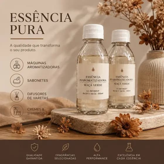 Essência Pura Carro Novo Para Aromatizador de Ambiente, Home Spray, Cremes e Sabonetes - 50ml