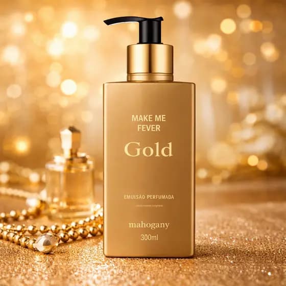Hidratante Corporal Mahogany Make Me Fever Gold 300ml Perfumado