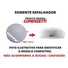 Espalhador De Água Crivo P/ Ducha Fashion Lorenzetti Original (NÃO É O CHUVEIRO COMPLETO) 10013 - Original Lorenzetti