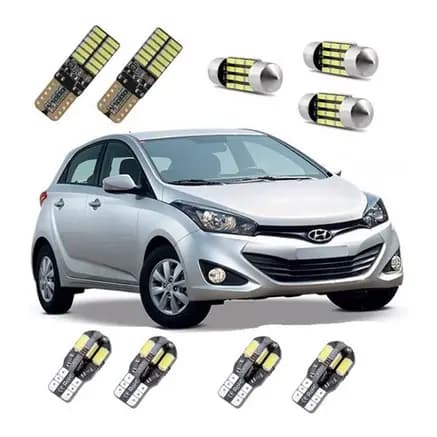 Kit Lampadas Led Premium Hb20 Hb20s Hb20x Pingo Teto Placa