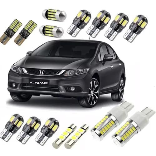 Kit Lampadas Led Premium Civic 2014 2015 2016 Farolete Farol