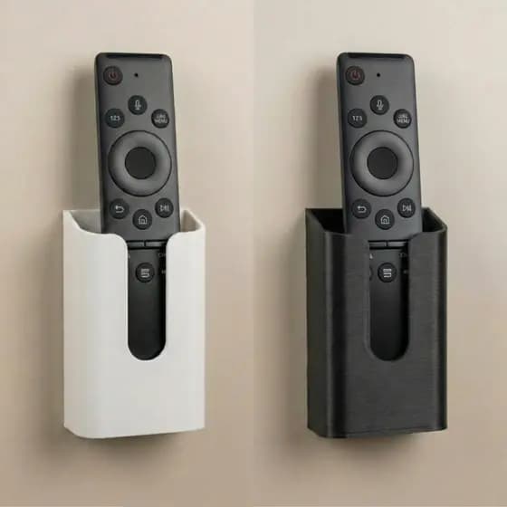 Suporte De Parede Branco Preto Porta Controle Remoto Ar Condicionado Tv Sala Quarto Escritório