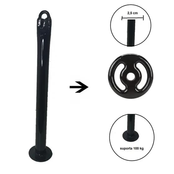 Suporte De Anilha Para Agachamento Sumô Com Mosquetão
