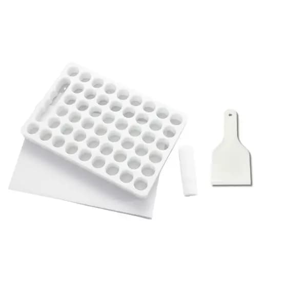 Placa Porcionadora 16g 50 furos Acompanha Super Espátula Profissional