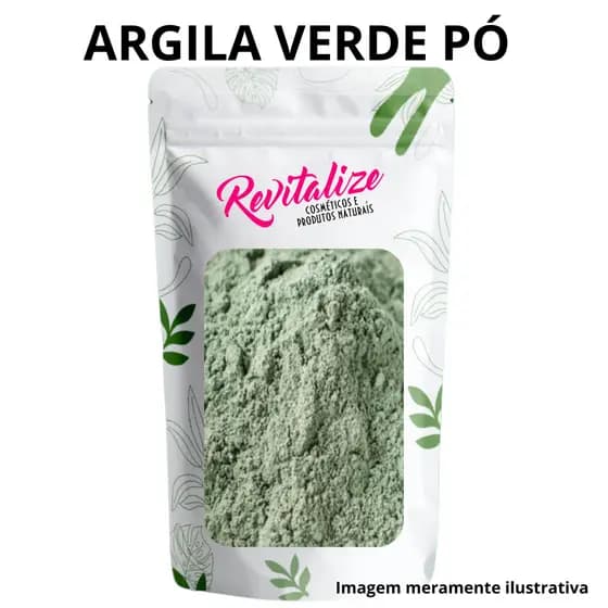 Argila Verde 100g/200g/300g Controle da Oleosidade e Limpeza Profunda