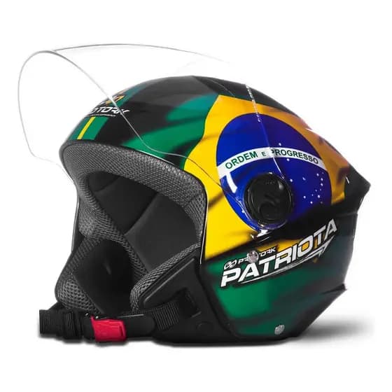 Capacete Bandeira Do Brasil New Liberty 3 Patriota Preto 60 Desenho New Liberty Trhee 3 Patriota