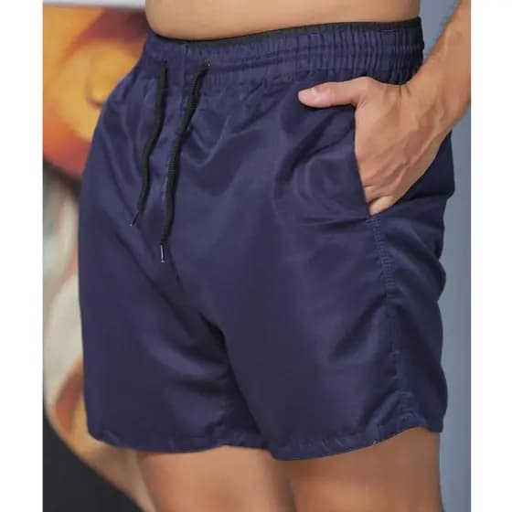Bermuda Masculina Praia Short Tactel Grosso Short Tectel liso Básico