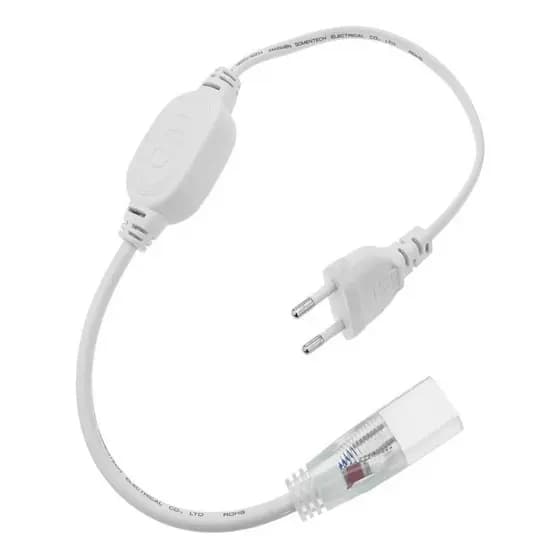 Adaptador Conector Fita Mangueira Led 110-220v