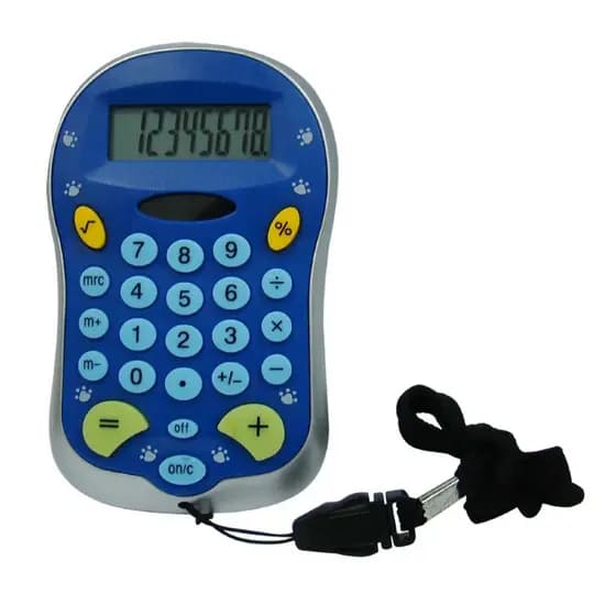 CALCULADORA DE BOLSO 8 DIGITOS COM CORDÃO