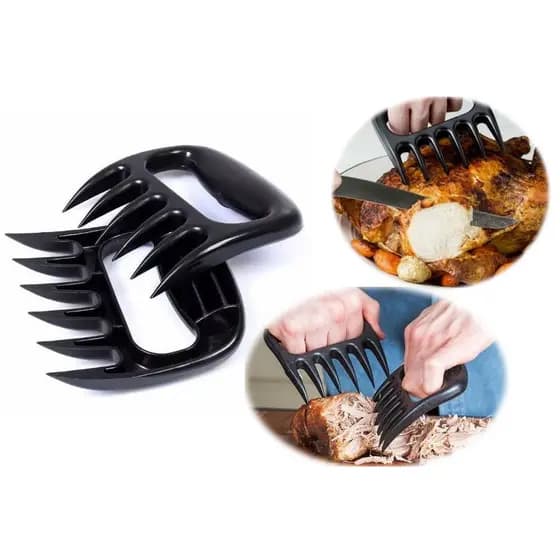 2 Garras De Urso Churrasco Desfiador De Carne Frango Cortar