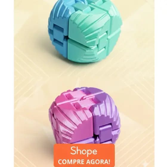 Cubo Mágico Fidget Cube Anti Stress Ansiedade Articulado Luxo