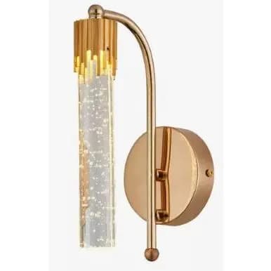 Arandela Tubular Led 5w 3000k Dourado Sindora Dcb02109