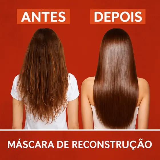 Máscara Capilar Reconstrutora Cronograma Capilar 300g Hidratação Brilho Força Antiquebra