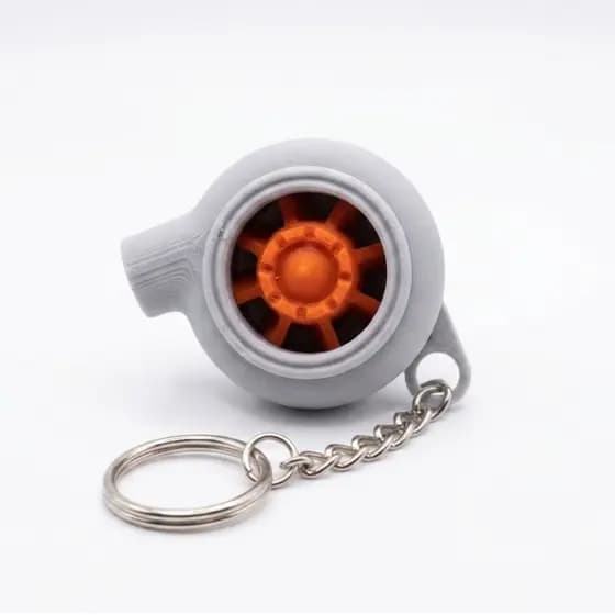 Chaveiro Turbina Automotiva Miniatura Carro 3D | Acessório Automotivo | Presente Criativo