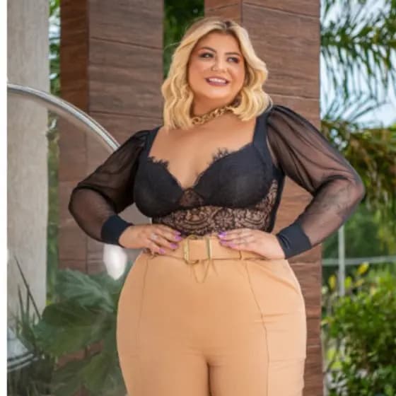 Cropped Tule Plus Size