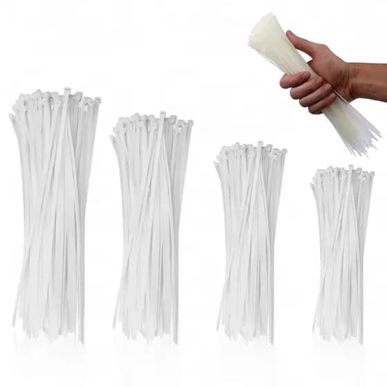 Abraçadeira Nylon Enforca Gato Cinta Plástica BRANCO Prender Organizar Cabos Automotivo Multiuso