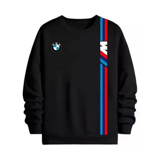 Blusa Moletom Estampado Bmw M Power Faixa Sem Capuz Careca GearHead StreetWear