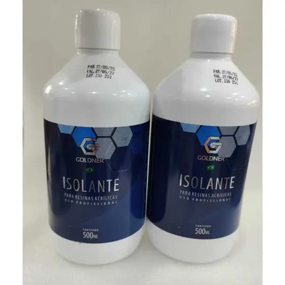 ISOLANTE PARA RESINA ACRILICA GOLDNER 500 ML COM 2 FRASCO