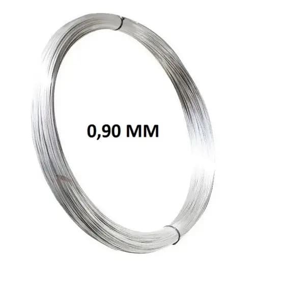 Kit C/10 Metr Arame De Aço Inox Duro 0,90Mm N.18