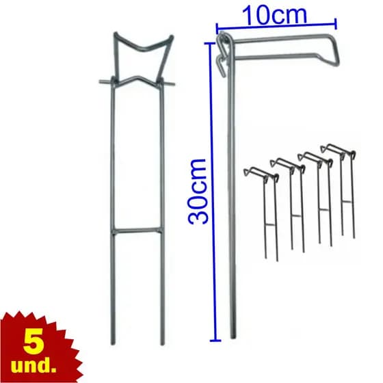 Suporte para pesca 3 posição 5 unidades vara de mão, molinete e carretilha (ESCOLHA O TAMANHO)