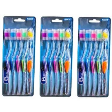 Kit 15un Bio Oral Escova Dental Adulto Macia