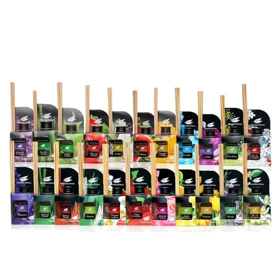 12 Difusor Aromas Aromatizador Perfume Ambientes 270 Ml Amazônia Aromas *CAIXA COM 12 UNIDADES*