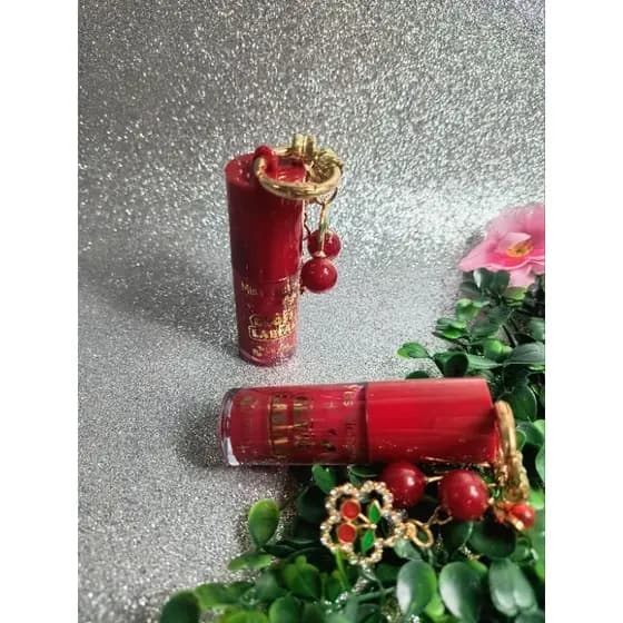 Gloss lábial lip gloss lip oil brilho labial com glitter chaveiro