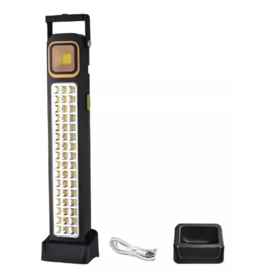 Luz Lanterna Recarregável Solar 5 Modos 39 LED Branco Frio