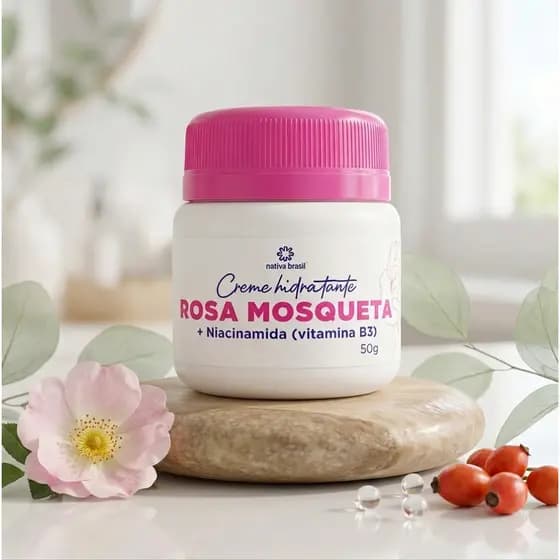 Creme Hidratante Rosa Mosqueta + Niacinamida Nativa Brasil