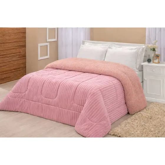 Coberdrom Soft Edredom Pele De Carneiro King Sizes Gigante 2,80m x 2,40m