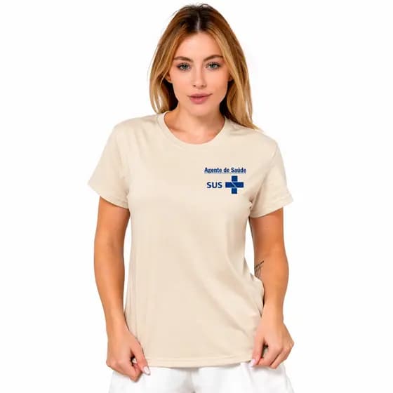 Camiseta Agente de Saúde SUS Medicina Profissão Plus size Envio Imediato