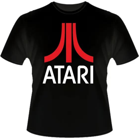 CAMISA LOGO ATARI RETRÔ CAMISETA VINTAGE GAME MALHA CONFORTAVÉL ENVIO IMEDIATO