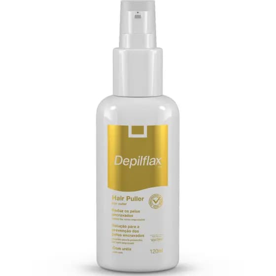 Depilflax Hair Puller Redutor Pelos Encravados Ureia Virilha Axilas Pernas 120ml