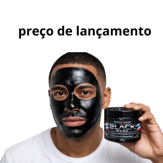 Máscara Facial Preta Black Mask Antiacne Removedor De Cravos Limpeza Profunda Pele Oleosa 80g