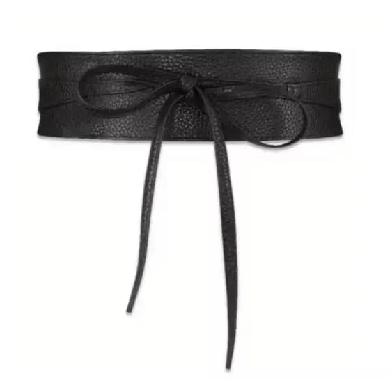 Cinto faixa de cintura largo de feminino em sintético , com laço de corset ajustável