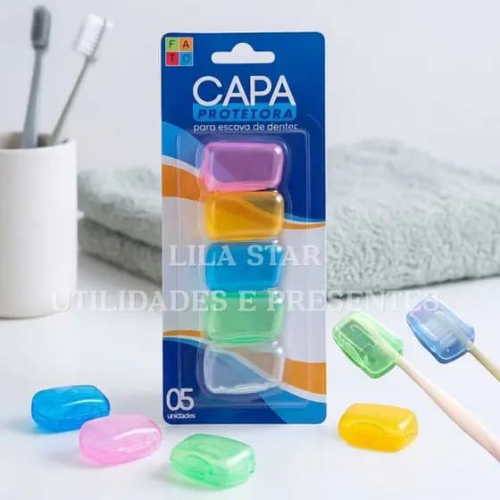 Capa Protetora para Escova de Dentes - 5 Unid. (PLAST-493)